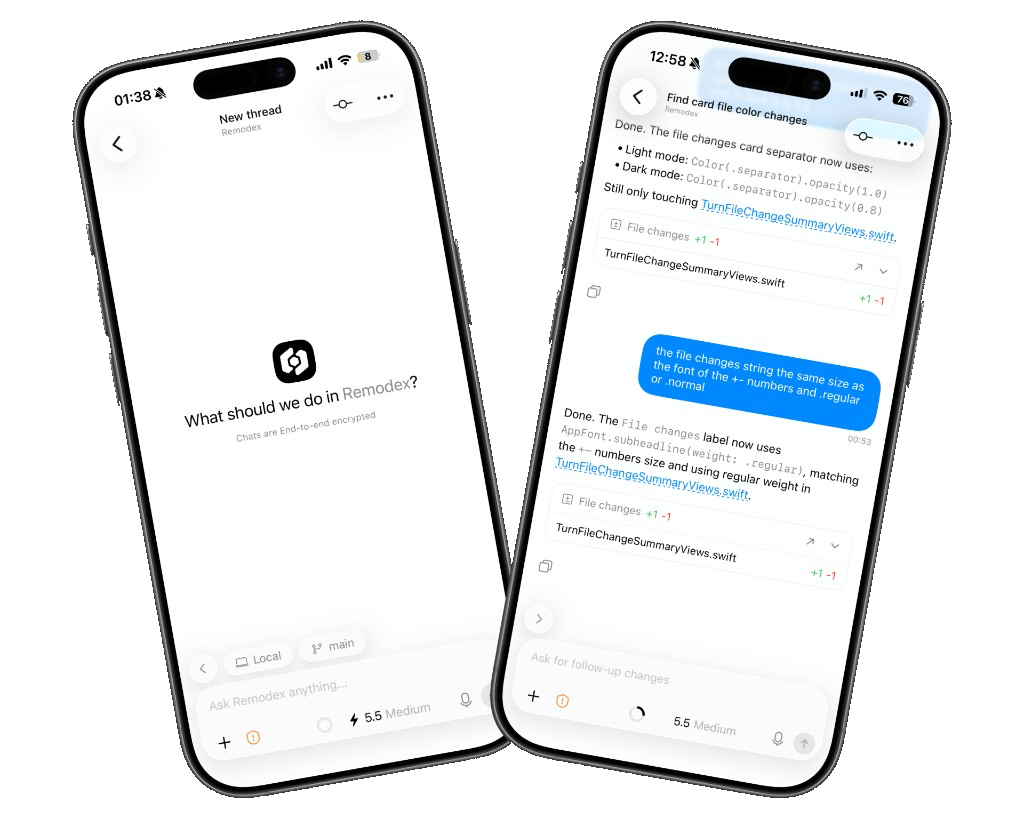 Remodex on iPhone